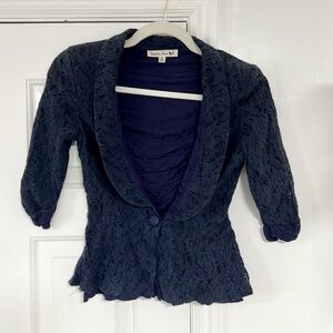 🍎 Bohme Navy Lace Jacket
